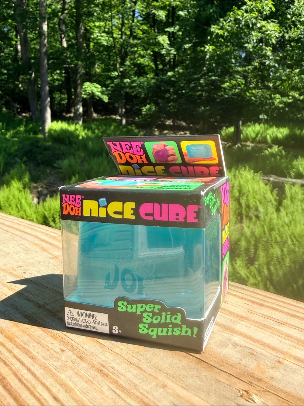 NeeDoh Nice Cube Blue Squishy Stress Toy Hard to Find OOS New in Box